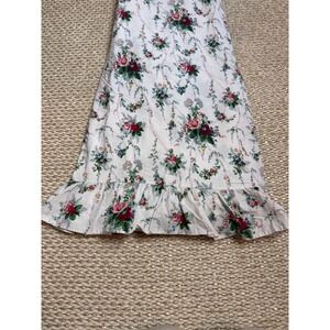 Ralph Lauren Vintage Floral Ruffle Twin Flat Sheet cottagecore Rose  Bedding